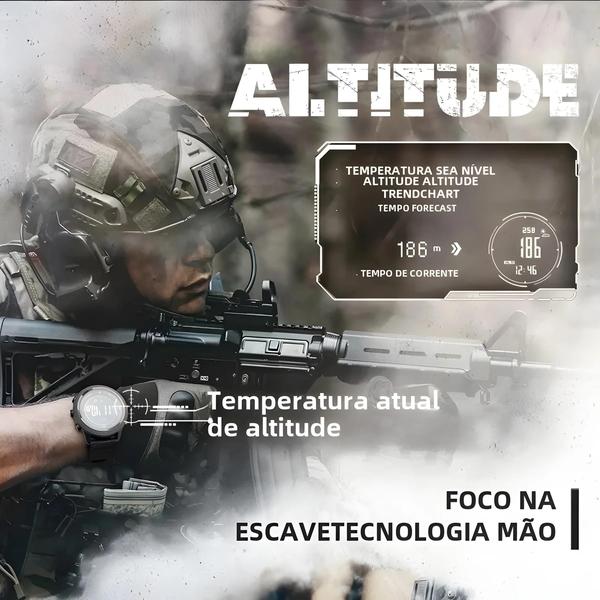 Imagem de Relógio Esportivo Masculino North Edge Apache-46 - Altímetro, Barômetro e Bússola