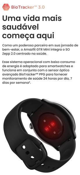 Imagem de Relógio Esportivo Smartwatch AmazfitGtr Mini com Gps