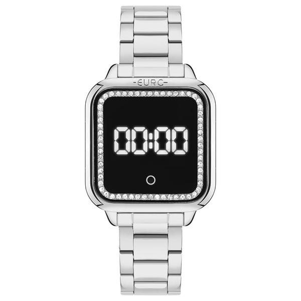 Imagem de Relógio Euro Feminino Fashion Fit Led Prata - EUMD2404AB/4K