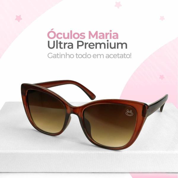 Imagem de Relogio Feminino Aço Dourado + Oculos Sol + Pulseira + Caixa