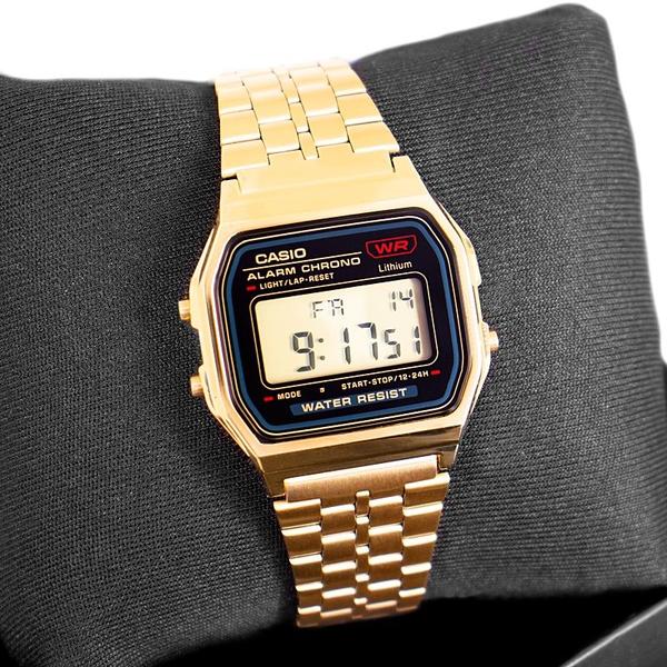 Imagem de Relógio Feminino Casio Dourado Digital Vintage A159WGEA-1DF