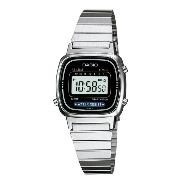 Relógio Feminino Casio Mini Vintage Digital Prata LA670WA-1DF Relógio Feminino Casio Mini Vintage Digital Prata LA670WA-1DF
