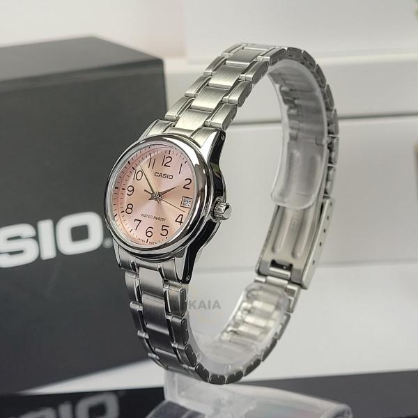 Imagem de Relógio Feminino Casio Vintage Redondo Classico Analógico Prata Pequeno Redondo Resistente Água Casual Social LTP-V002D