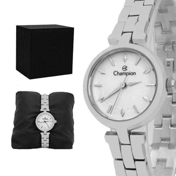 Relogio Feminino Champion Analogico Aço Inoxidavel Prata Mostrador Prata Original Resisten... Relogio Feminino Champion Analogico Aço Inoxidavel Prata Mostrador Prata Original Resisten...