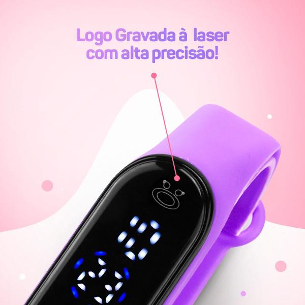 Imagem de Relogio feminino digital bracelete prova agua atacado