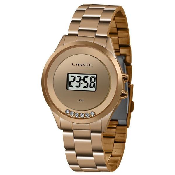 Imagem de Relógio Feminino Digital Lince SDR4610L BXRX - Dourado