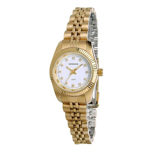 Imagem de Relógio Feminino Dourado Analógico Fashion Mondaine 94086Lmt