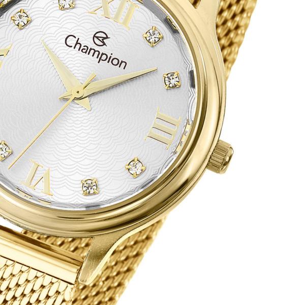 Imagem de Relógio feminino dourado Champion 36mm aço inox Cn25494m