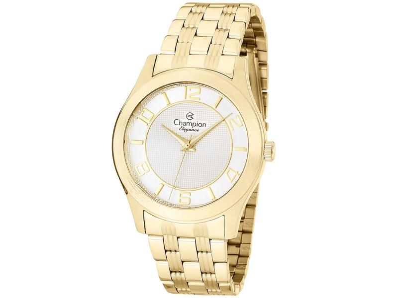 Imagem de Relógio Feminino Dourado Champion Pulseira Aço Dourado