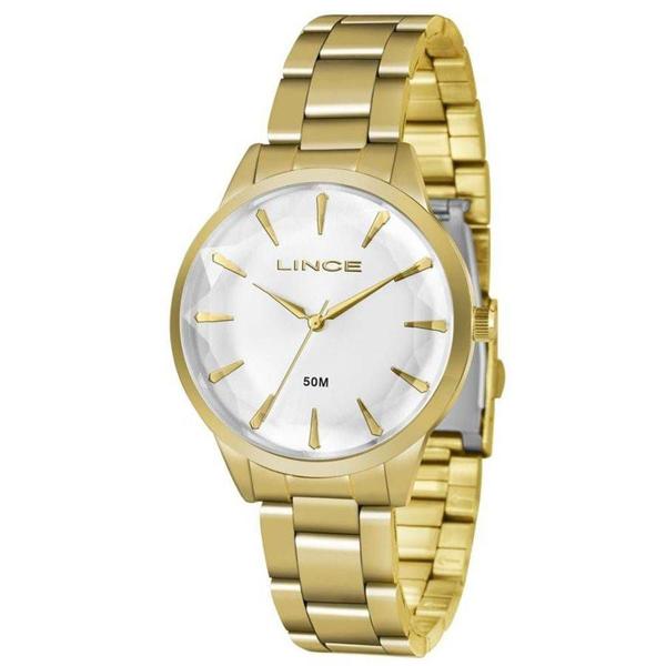 Imagem de Relogio Feminino Dourado com Vidro Trabalhado LRG4563L S1KX