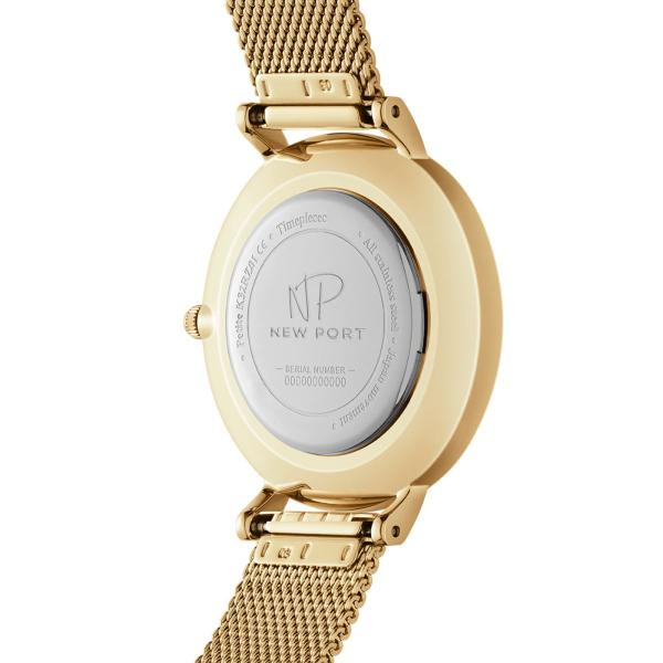 Imagem de Relógio Feminino Dourado Delicado Analógico Elegante Casual New Port 32mm