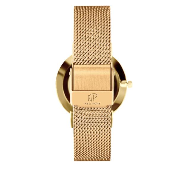 Imagem de Relógio Feminino Dourado Delicado Analógico Elegante Casual New Port 32mm