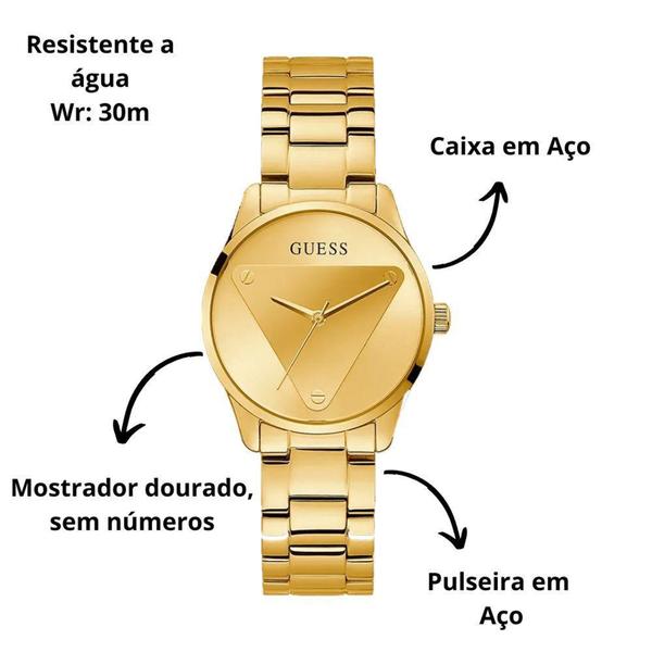 Imagem de Relogio Feminino Dourado Guess GW0485L1