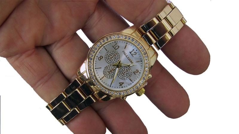 Imagem de Relogio Feminino Dourado Movimento Quartzo-PALL-R 