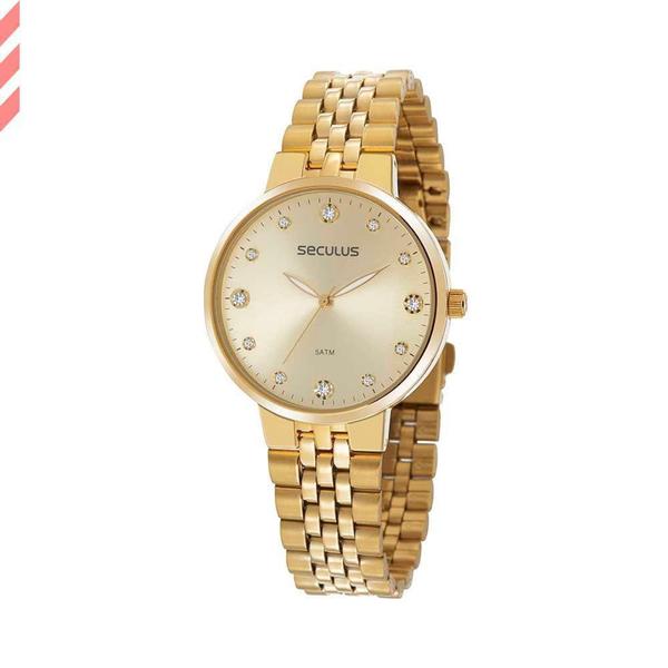 Imagem de Relogio Feminino Dourado Seculus 77116Lpsvds1