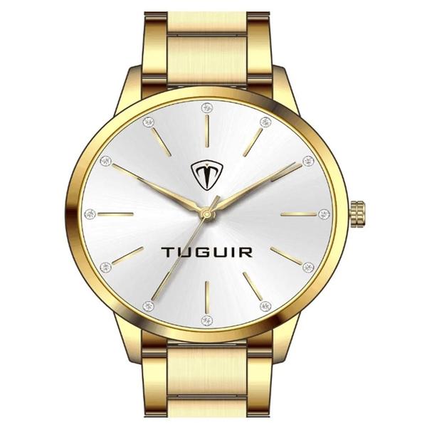 Imagem de Relógio Feminino  Kit Tuguir Dourado  TG35020