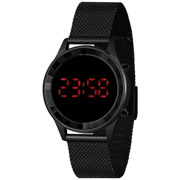 Imagem de Relógio Feminino Lince Digital LDN4647L PXPX Pulseira de Aço Mesh Preto