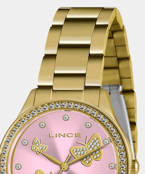 Imagem de Relógio Feminino Lince Lrgj145L R1Kx Dourado Rose