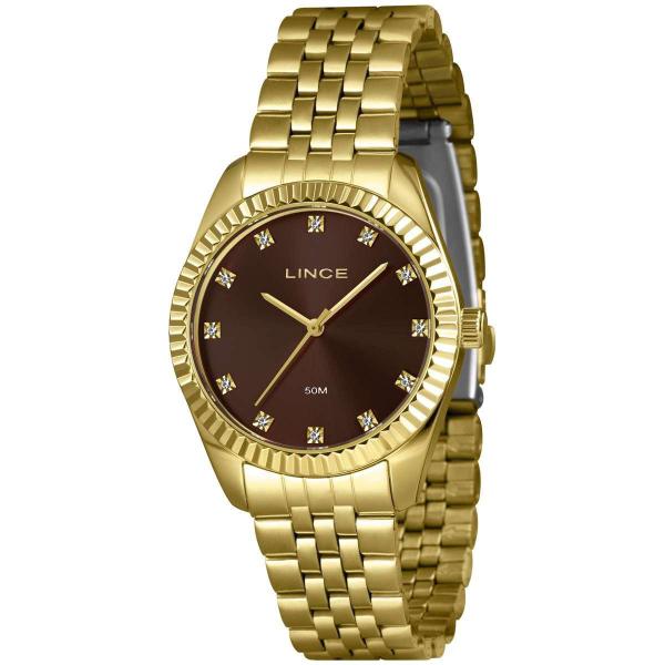Imagem de Relógio Feminino Lince Lrgj152L36 N1Kx Clássico Dourado