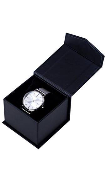 Imagem de Relógio Feminino Minimalista Moderno Prateado Aço Inox Vanglore 3288b 33mm Social Esporte fino Coleção Selecty