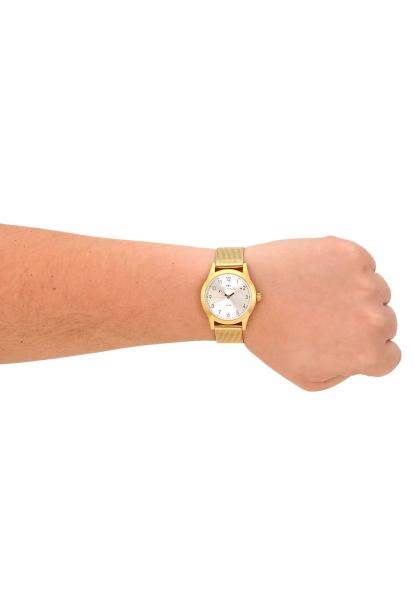 Imagem de Relógio Feminino Pequeno Dourado Technos Redondo Pulseira Mesh Slim Confortável 2035MKL/4K