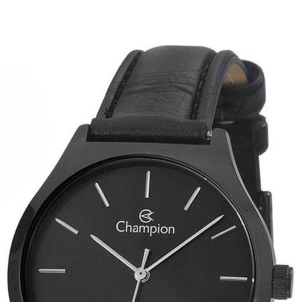 Imagem de Relógio Feminino Preto Champion Original Pulseira de Couro