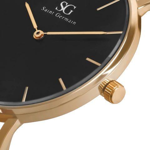 Imagem de Relogio feminino preto Houston Rosé Gold 40mm-Saint Germain