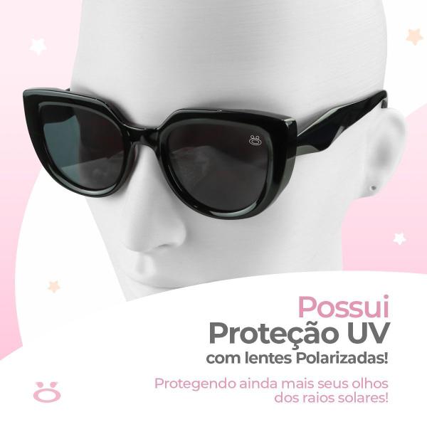 Imagem de Relógio Feminino Prova Dágua Pulseira Ajustável + Óculos Sol Proteção UV + Caixa - Orizom Maria