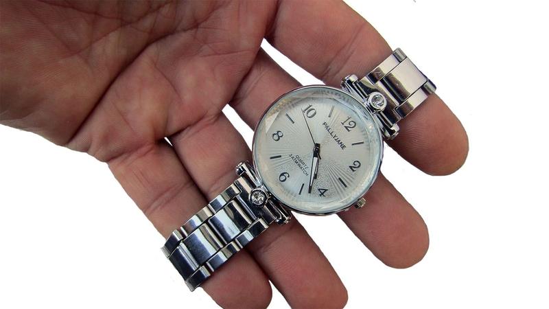 Imagem de Relogio Feminino Pulseira Prateada Movimento a QuartzoPALL-D