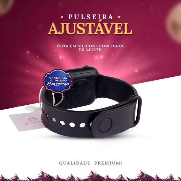 Imagem de Relógio feminino pulseira silicone prova dágua nota