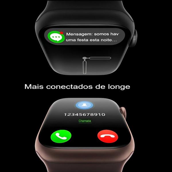 Imagem de Relógio Feminino Smart Watch W59 Mini, Faz e Recebe Ligações e Notificações de Redes Sociais