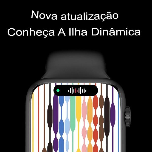 Imagem de Relógio Feminino Smart Watch W59 Mini, Faz e Recebe Ligações e Notificações de Redes Sociais