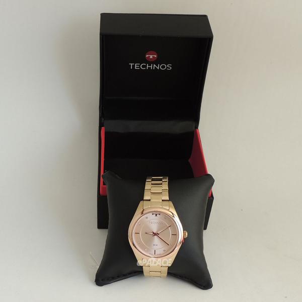 Imagem de Relógio Feminino Technos Fashion Trend Dourado com Rose Gold Aço Inox Máquina Japonesa 2035MKWLOY/4X