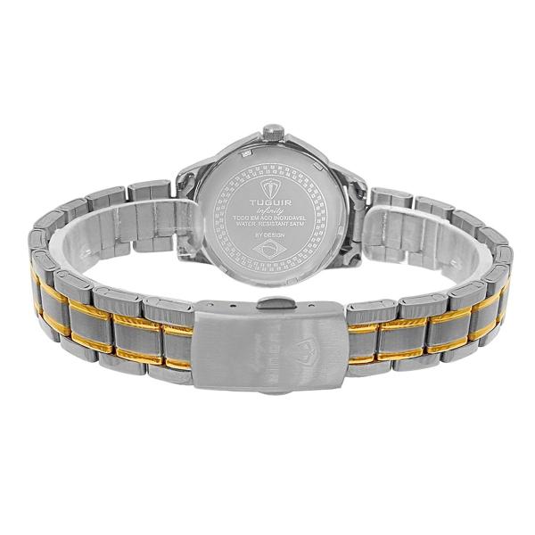 Relógio Feminino Tuguir Analógico Infinity TGI37050 Prata e Dourado Imagem de Relógio Feminino Tuguir Analógico Infinity TGI37050 Prata e Dourado