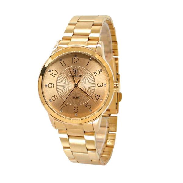 Imagem de Relógio Feminino Tuguir + Colar TG145 TG35023 - Dourado