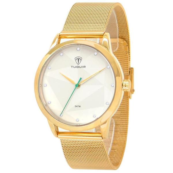 Imagem de Relógio Feminino Tuguir Tg150 Tg30114 Casual Dourado