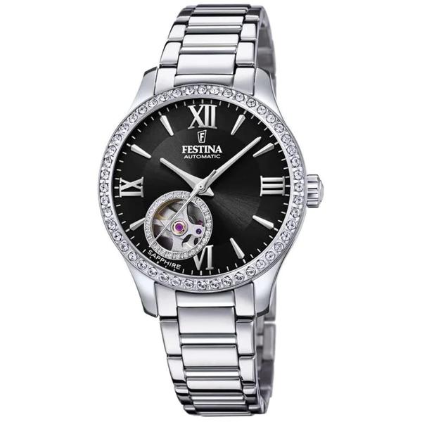 Imagem de Relógio Festina F20485/2 feminino preto automático 34 mm