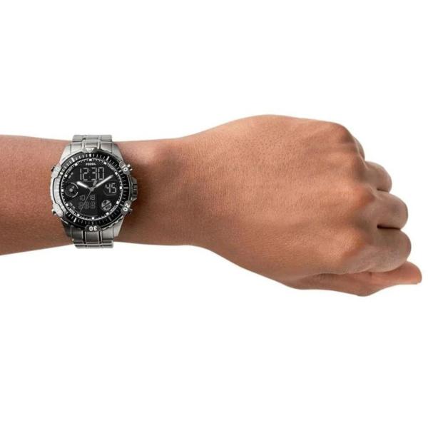 Imagem de Relógio Fossil Masculino Anadigi Grafite - FS5782/1FN