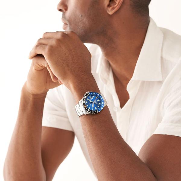 Imagem de Relógio Fossil Masculino Blue Prata - FS5991/1AN