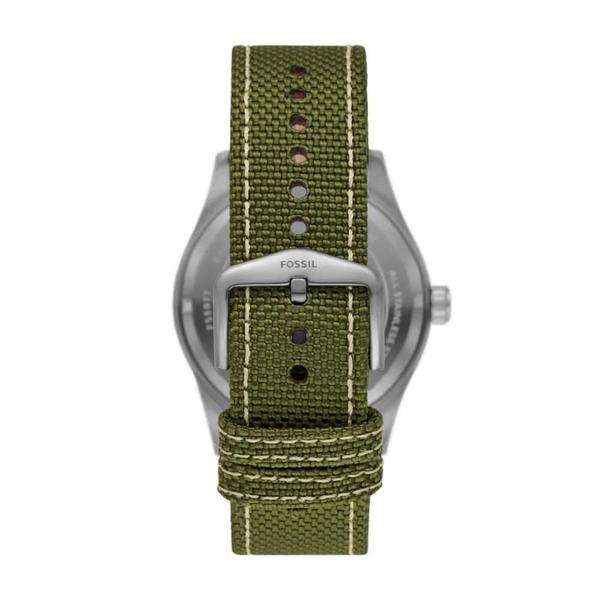 Imagem de Relógio Fossil Masculino Ref: Fs5977/2kn Solar Militar Prateado