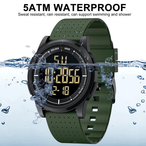 Imagem de Relógio Golden Hour Ultrafino Waterproof Digital Army Green