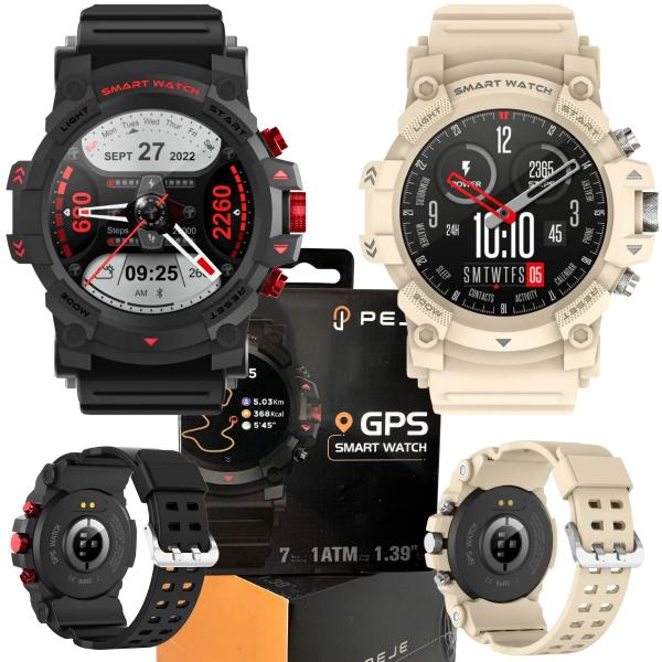 Relógio Gshock Smart Watch Masculino G01C Tatico Militar Modo Esporte Gps A Prova DÁgua Tela Amoled