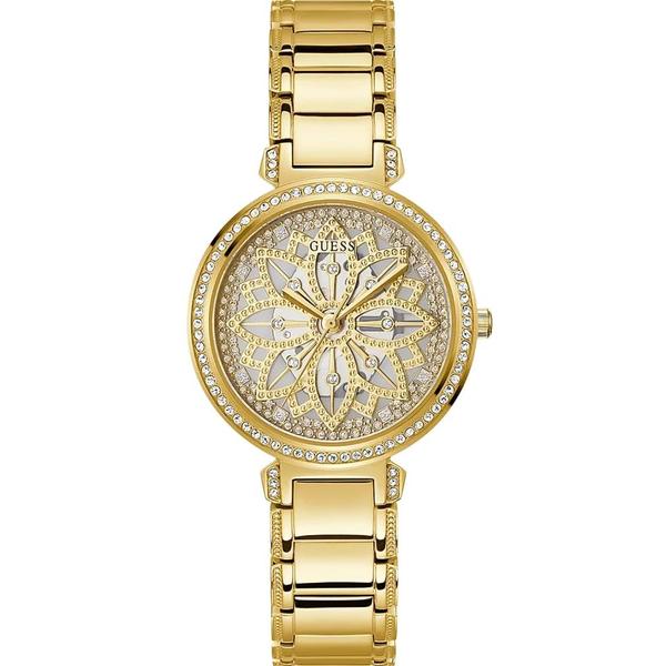 Imagem de Relógio GUESS Ladies 36 mm, pulseira dourada, mostrador em champanhe