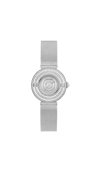 Imagem de Relógio Guess Ladies Silver Tone com estojo de 36 mm e impermeável