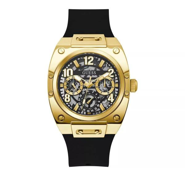 Imagem de Relógio GUESS para homens, estojo de 43 mm, pulseira preta, mostrador preto