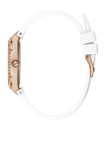 Imagem de Relógio GUESS Rose Gold-Tone + Crystal White Silicone