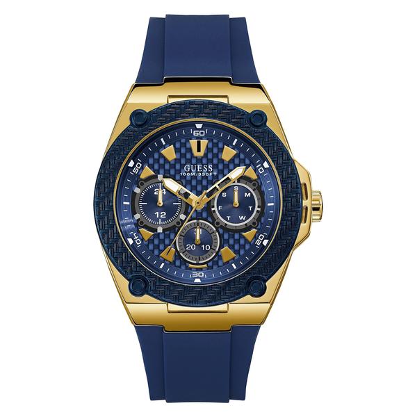 Imagem de Relógio GUESS U1049G9 para homens em aço inoxidável, silicone, azul