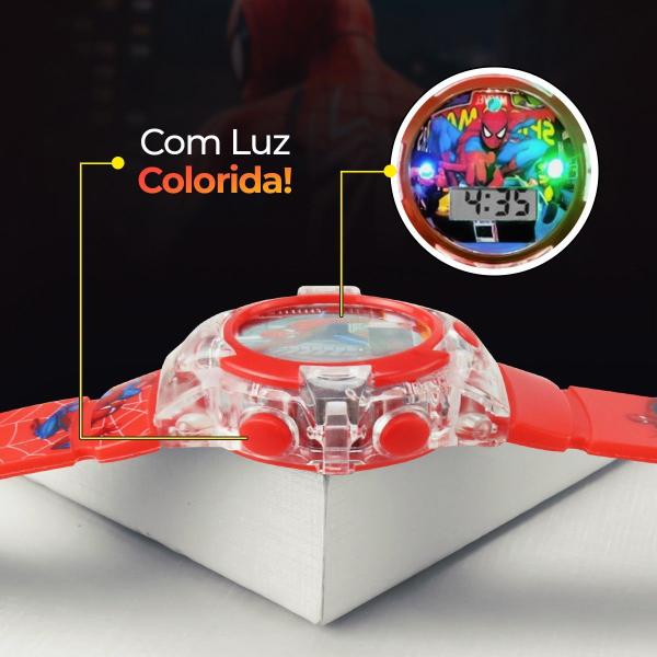 Imagem de Relogio homem aranha digital infantil + oculos proteção uv silicone criança presente ajustavel