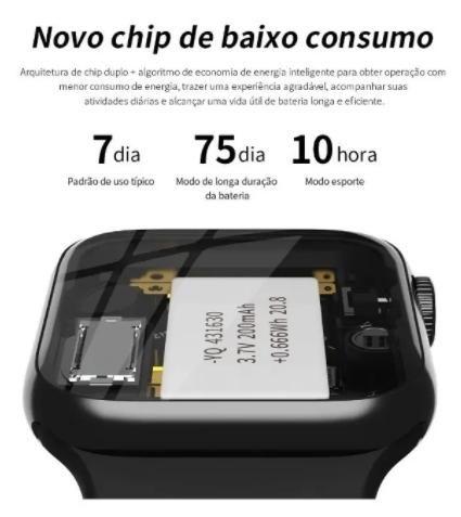 Imagem de Relogio Hw16 44mm Smartwatch Borda Infinita Compatível Android