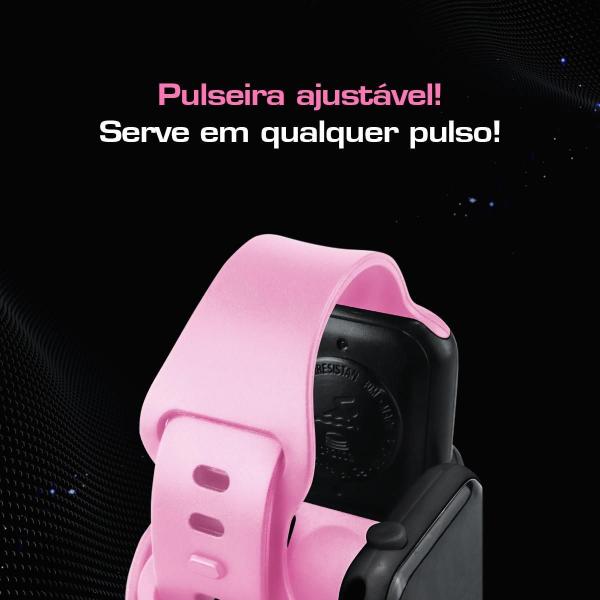 Imagem de Relógio Infantil Barbie Rosa à Prova d'Água - Ajustável